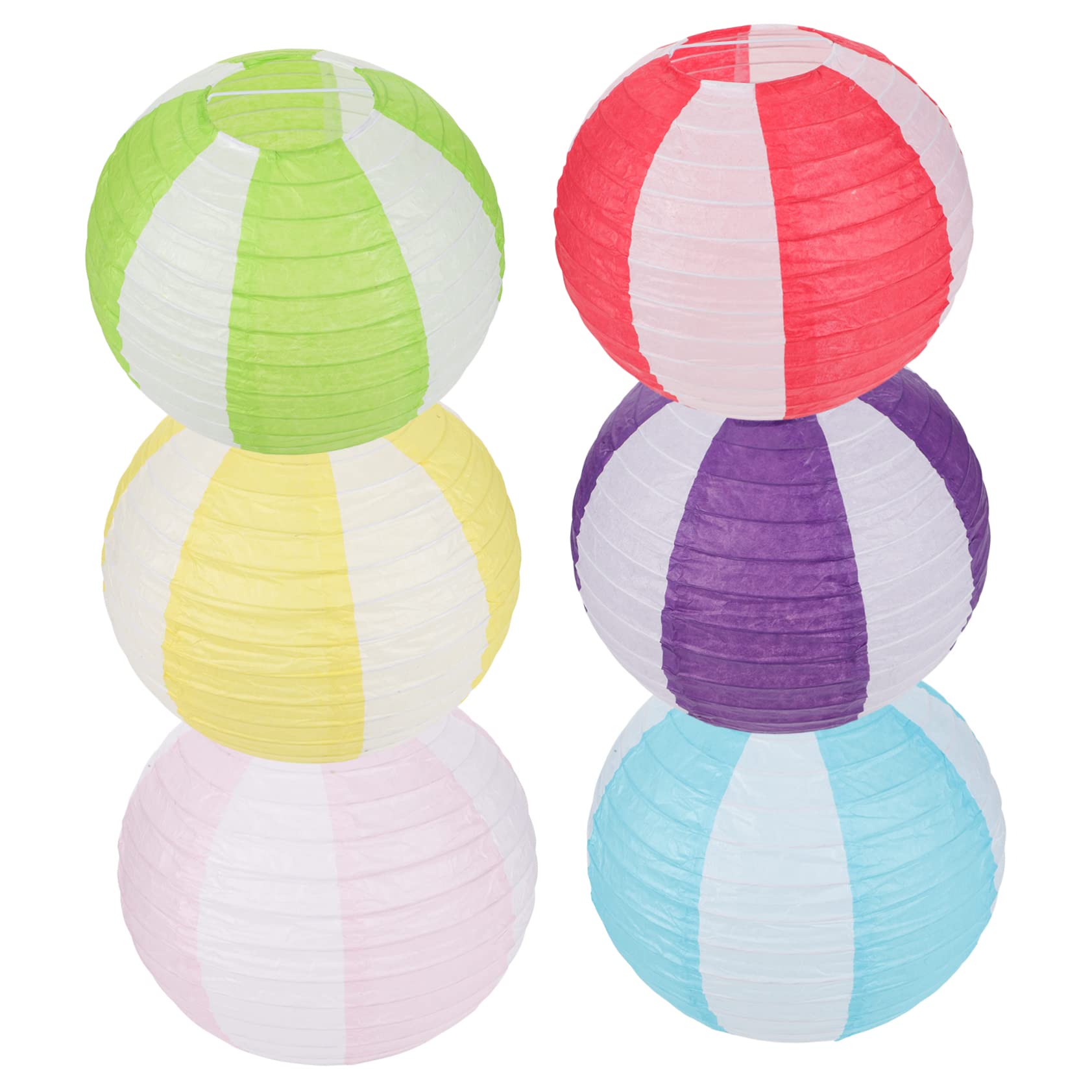 Cabilock 5 Sätze Farblich Passende Papierlaternen Hochzeitsdeko Hochzeitsdeco Rundes Papier Rundes Pergamentpapier Liner Chinesische Laternen Chinesische Papierlaternen Metall 6 Stück * 5