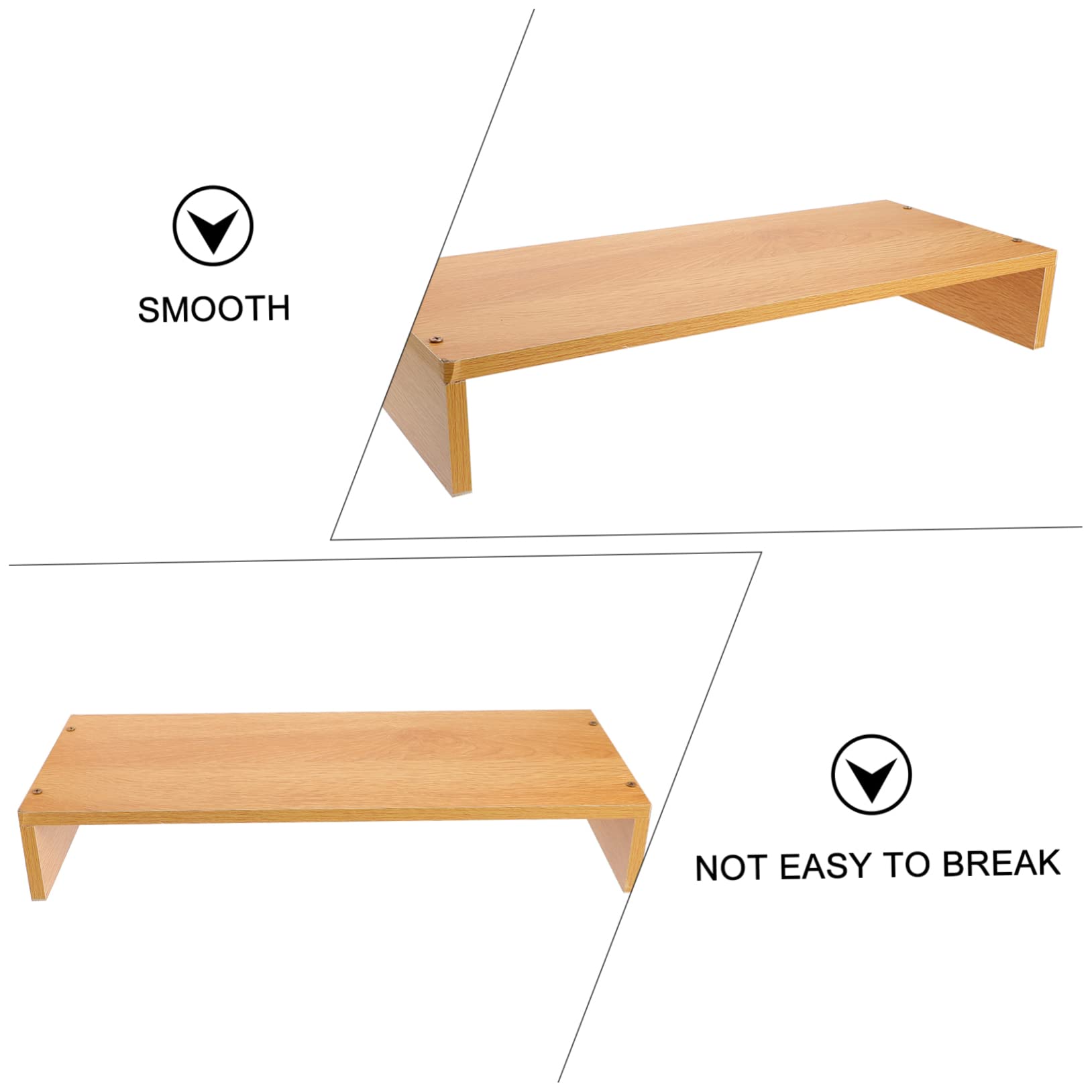 KOMBIUDA Alzata Monitor da Scrivania in Legno per Computer e Laptop | Supporto per Scrivania, Scrivania Organizer e Organizzazione Scrivania, Decorazioni Scuola