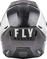 Vista 2 de FLY Racing - Casco Kinetic de borde recto (negro/blanco, talla 2XL)