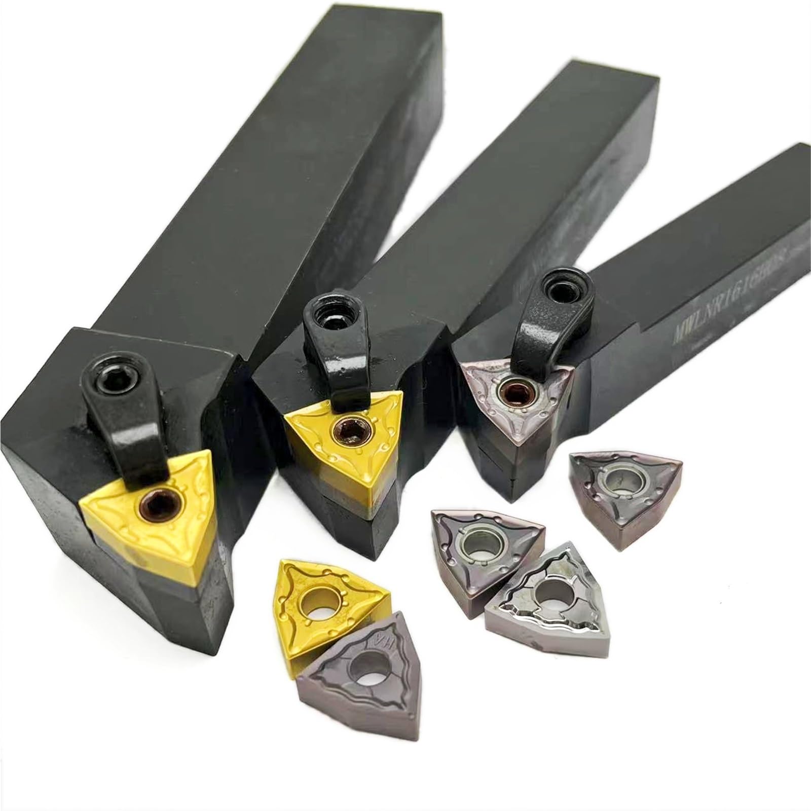 Plaquettes WNMG080404 Pour Porte-outils De Tournage MWLNR1616H08 Et MWLNR2020K08, Porte-outils CNC, Outils De Tournage Externes, Outils De Coupe De Tour Plaquettes de Carbure CNC(WNMG080404 MA KT7030)