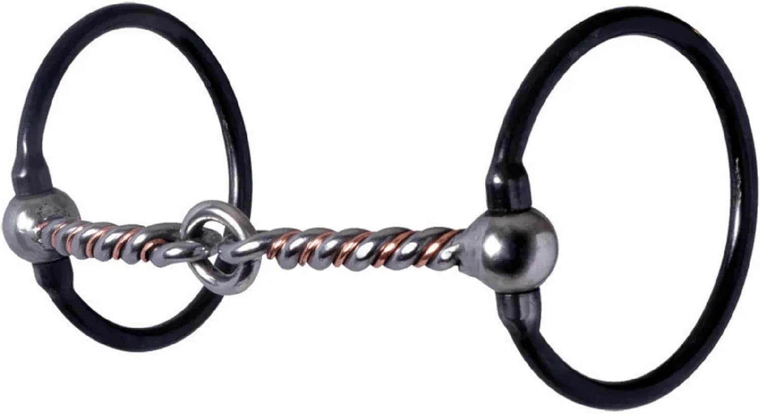 Reinsman 228 Offset Dee Snaffle Bit | 3-Piece Sweet & Sour Twisted Mouthpiece | Stage A Direct Reining Dee Ring Training Bit for Horses