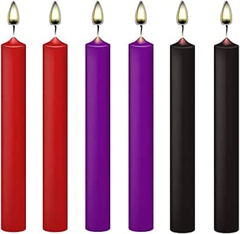 KISEER 6 Pcs Low Temperature Candles Low Heat Romantic Candles Wax for Couples, Wedding, Home Decoration