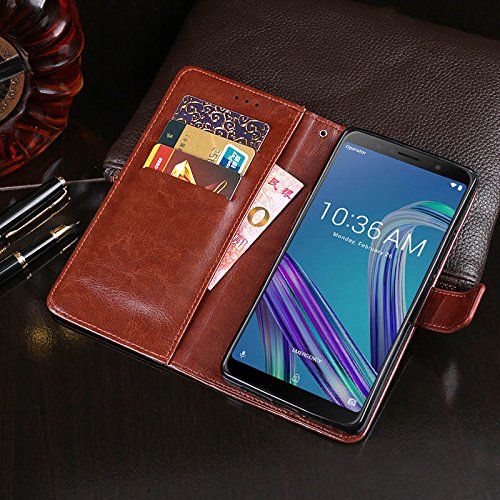 SHIEID Case For Asus Zenfone Max Pro M1 ZB602KL Wallet holster Cover Case Soft Material Cover Smartphone Case for Asus Zenfone Max Pro M1 ZB602KL (Dark blue) - Image 4