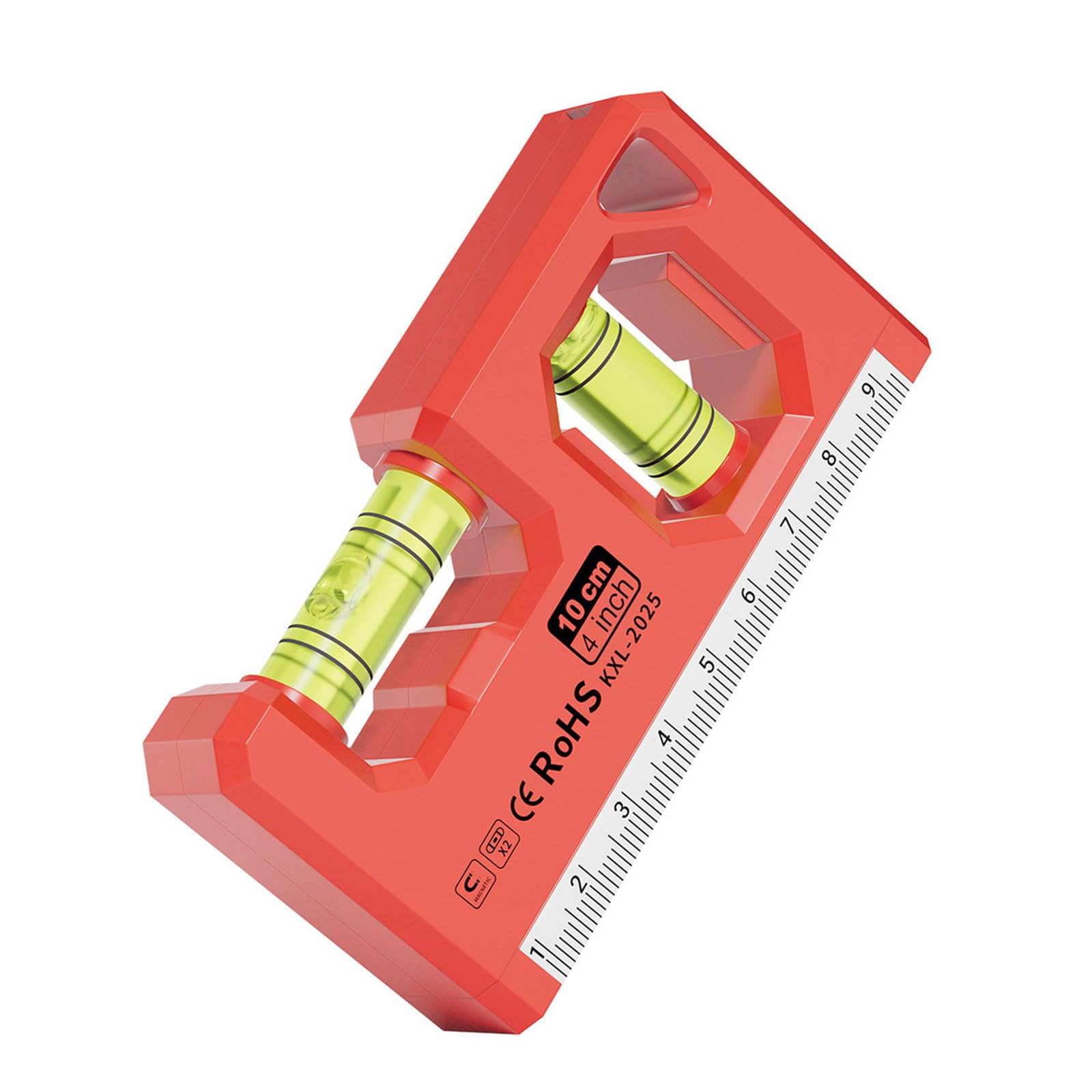 Levels Gauge with Clear Scale Horizontal and Vertical Bubble Perfect for Home Improvement and Professional Use Bubble Gauge