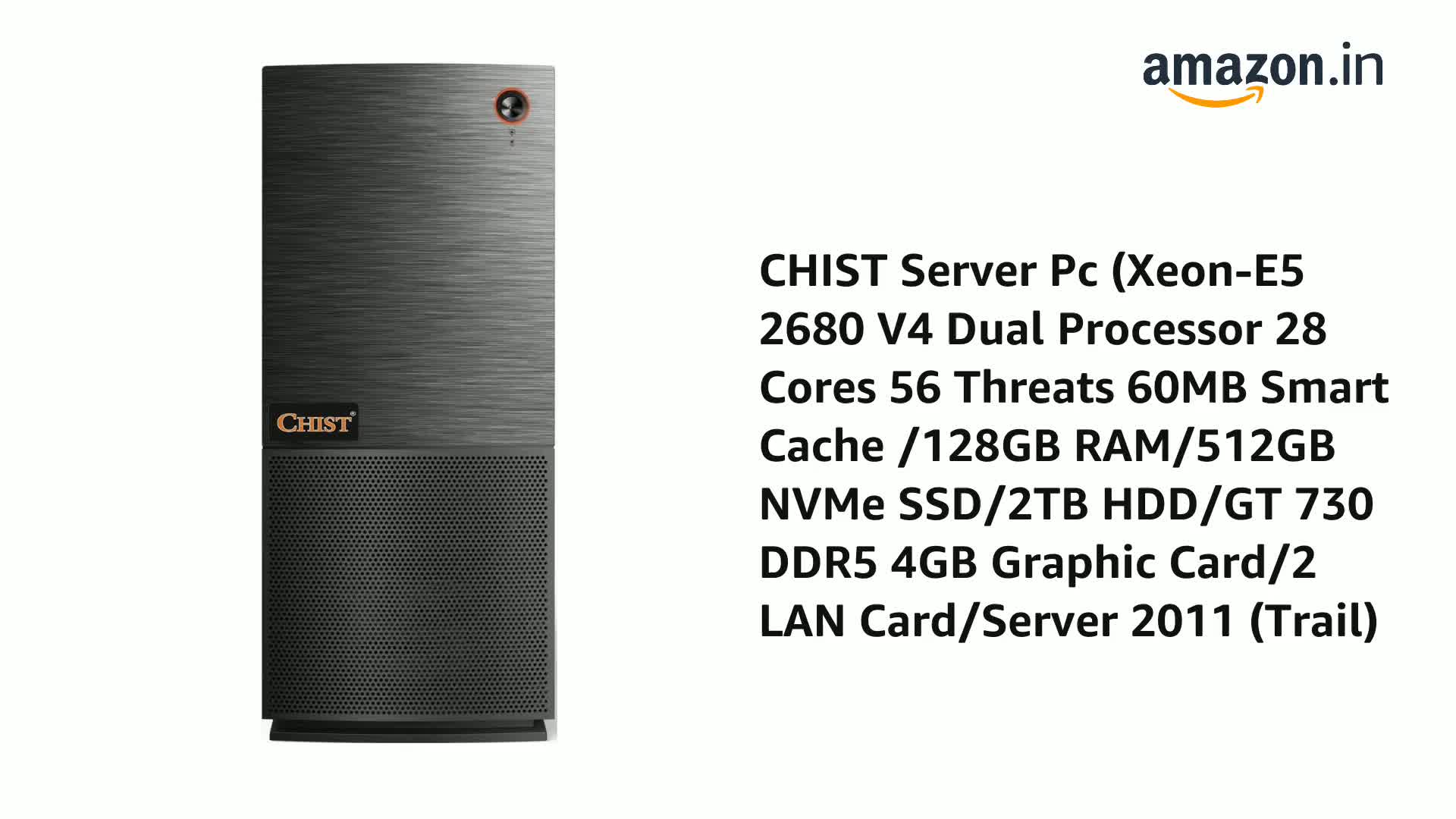CHIST Server PC 2X Xeon E5-2680 V4 28 Core 56 Threads