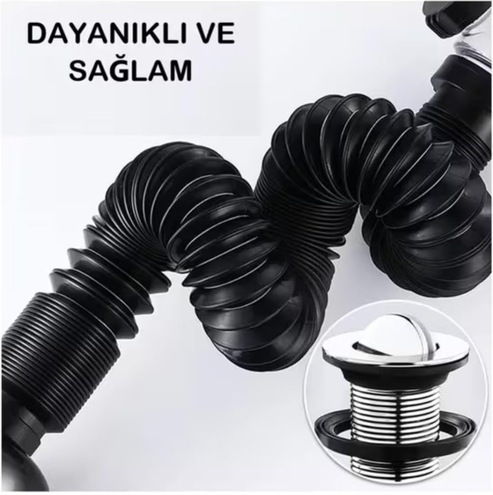 Koku Haşere önleyici banyo lavabo gider Borusu, kolay kurulum, genişletilebilir banyo ve lavaboları için lavabo uzatma borusu