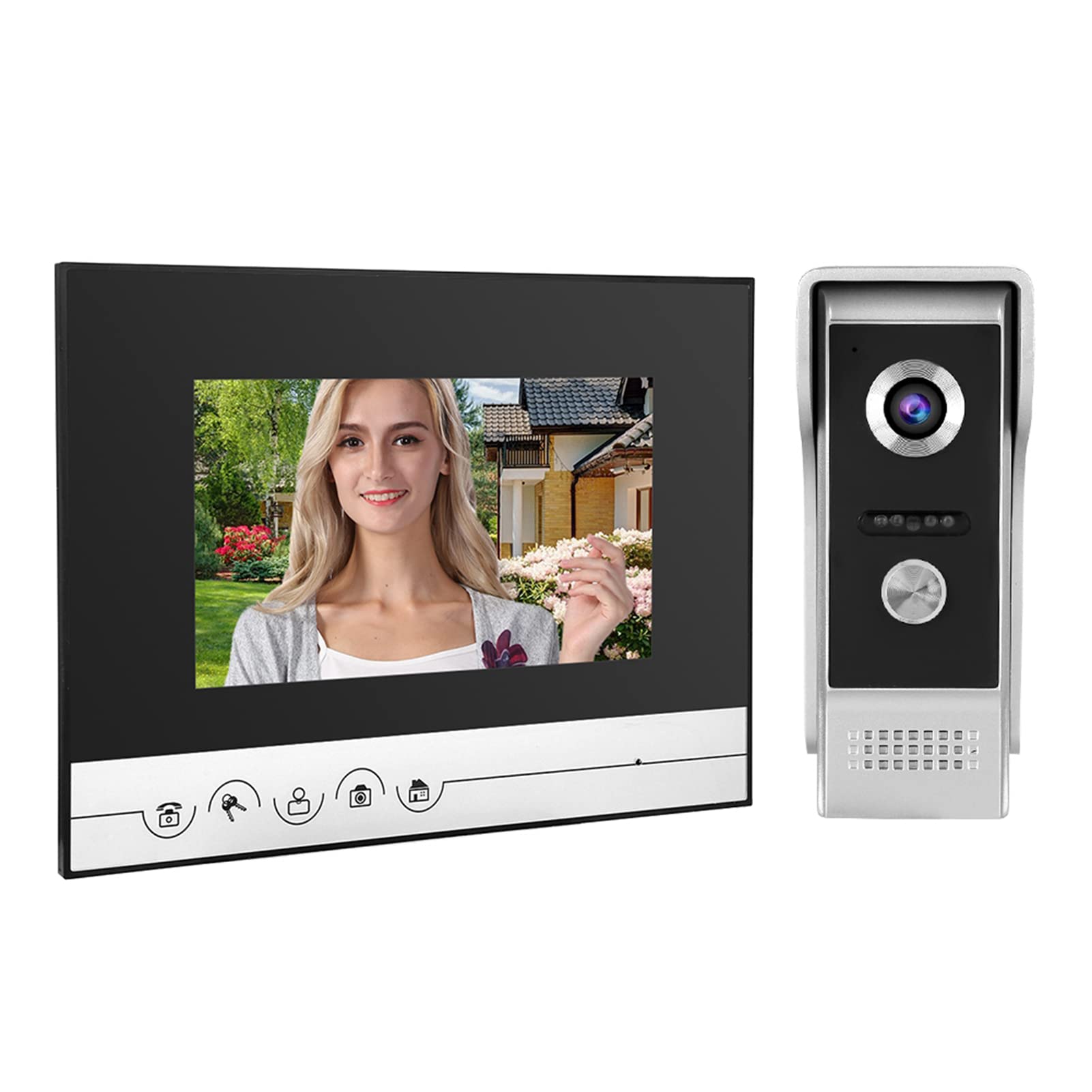 Sistema di videocitofono, sistema di citofono intelligente per visione notturna per appartamento per esterni per la casa(#2)