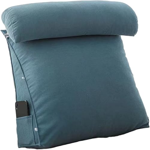 Miniatura 10 de CUSENA Almohada triangular de cuña para cama cojín de apoyo para respaldo de cabecero almohada de lectura para espalda cuello y pierna almohada de
