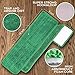 Matthew 18'' 36 Pcs Microfiber Mop Replacement Pads for Wet Dry Multi-Surface Floors Reusable Home Commercial Cleaning Refills,Machine Washable Compatible with Bona Mop&Any Microfiber Flat Mop Green