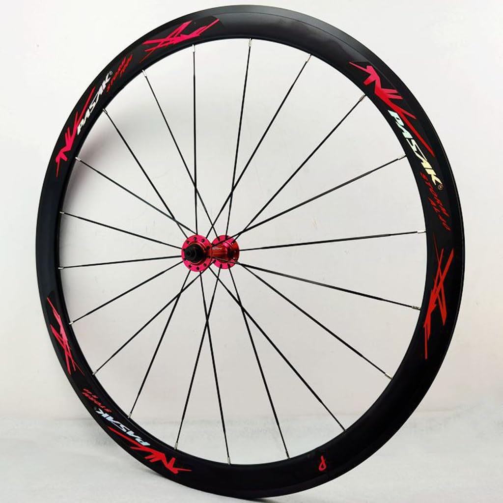 Ruedas de Bicicleta de Carretera 700C, Frenos V-Brake, aleación de Aluminio, Cierre rápido, llanta de 40 mm, compatibles con 7/8/9/10/11 velocidades.
