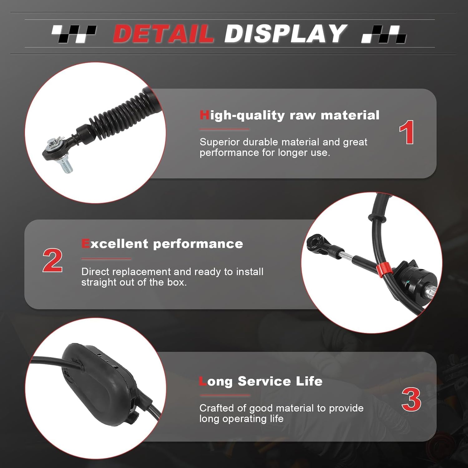 Automatic Transmission Shift Cable Compatible with Rogue 2008-2009-2015 Replaces 905-634 34935JM000