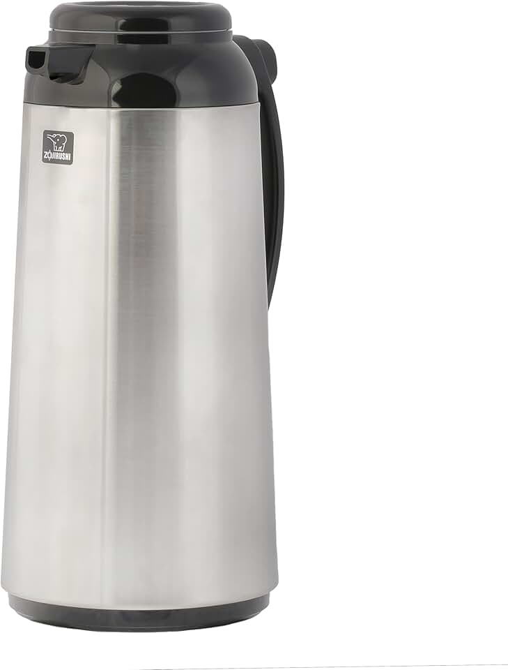 Zojirushi Garrafa térmica premium, 1,85 litros, aço inoxidável escovado
