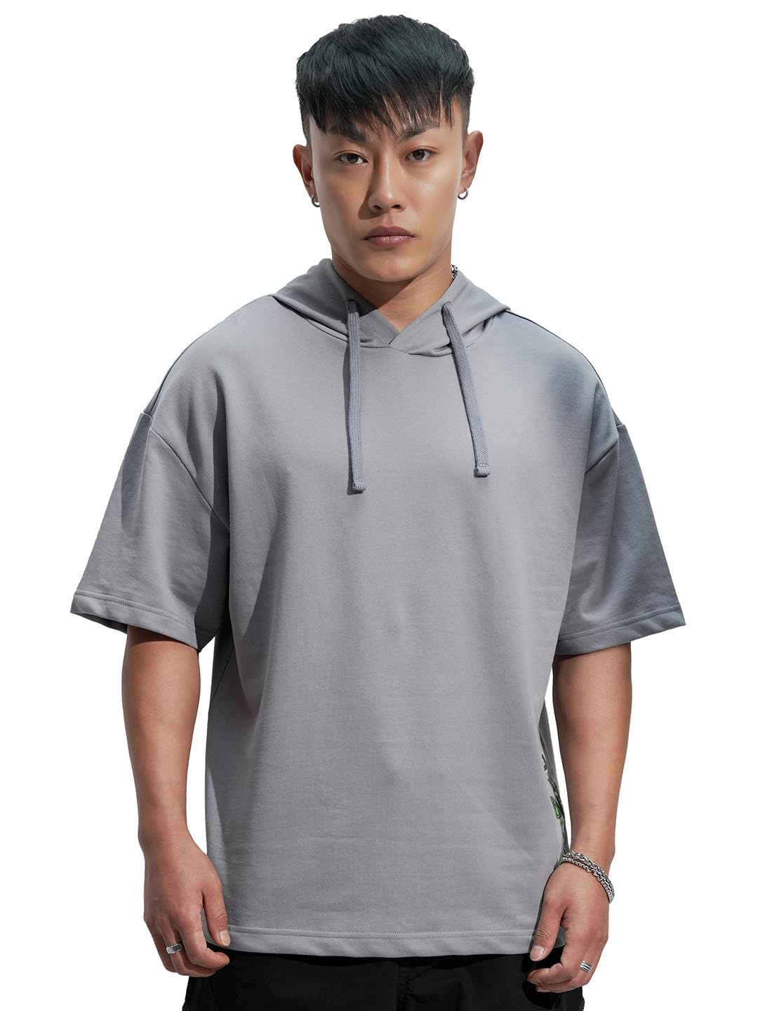 highlander Men Oversized Fit HMSS000037 Grey XS-picture-11