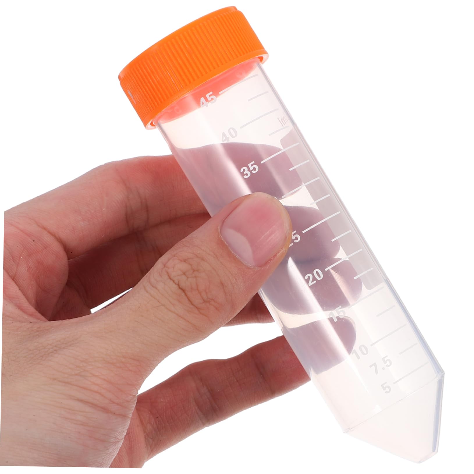 POPETPOP 50pezzi Provette Da Centrifuga in Plastica Trasparentper Conservazione Dei Campioni Di Laboratorio Per Test Scientifici