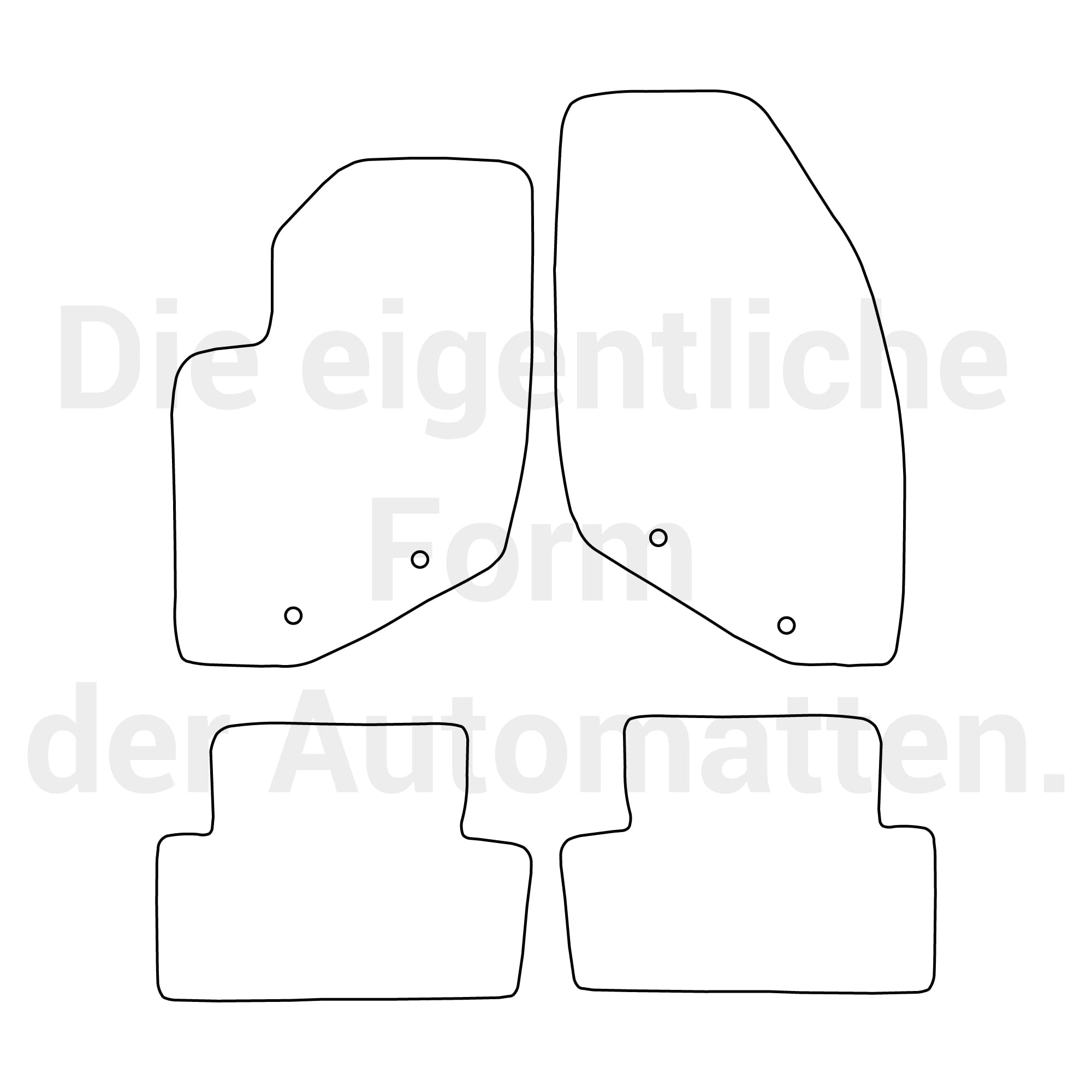 Tapis De Sol Conducteur Velours Noir Moto-MOLTICO - Pour Volvo S60 I / V70 / XC70 (2000-2008) - Renforcé Pédales
