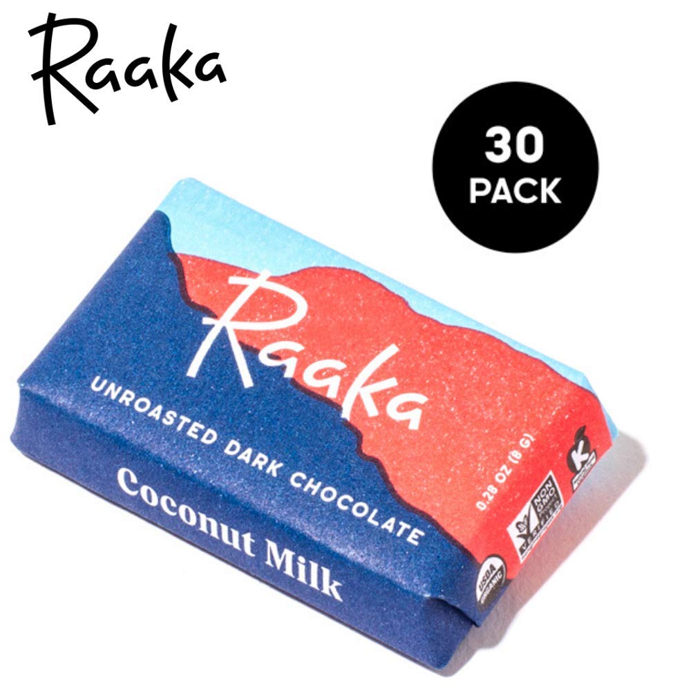 Buy Raaka Chocolate Mini Dose Bars, Coconut Milk Pack Gourmet Dark