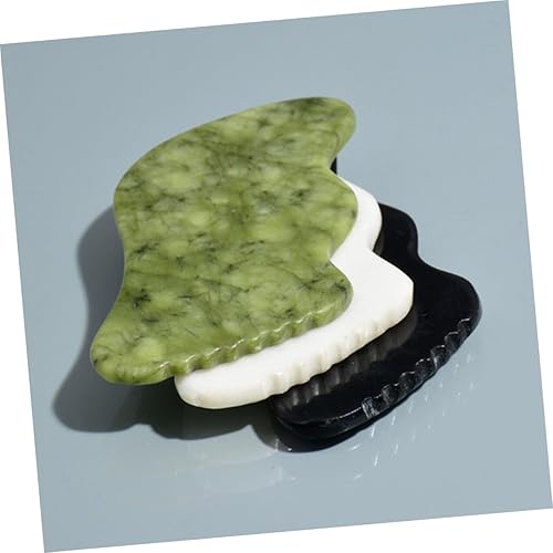 Miniatura 6 de GLEAVI 3 unids Tabla de raspado herramienta facial Herramientas de masaje corporal Masajeadores de cuello raspador muscular Jade guasha herramienta