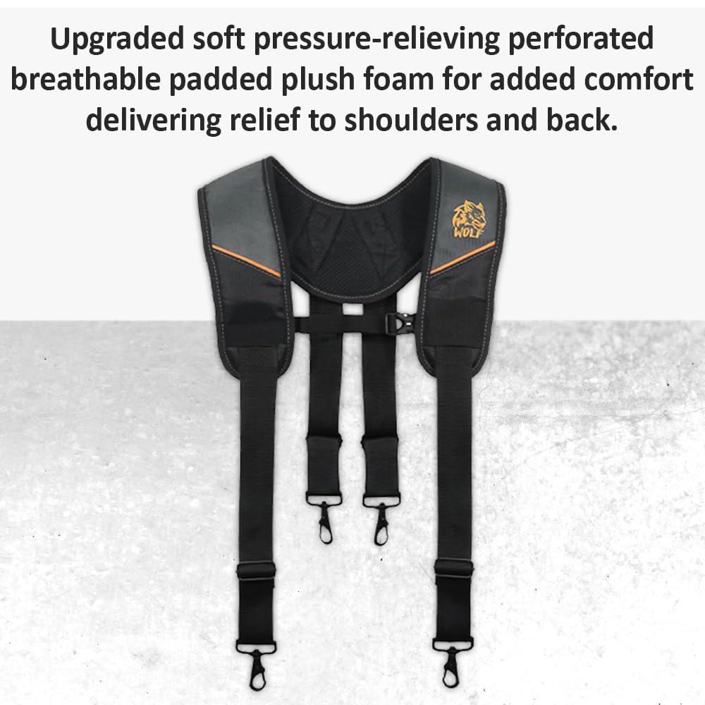 Amazon.com: WOLF WTH2115 Padded 4-point Suspenders for Tool