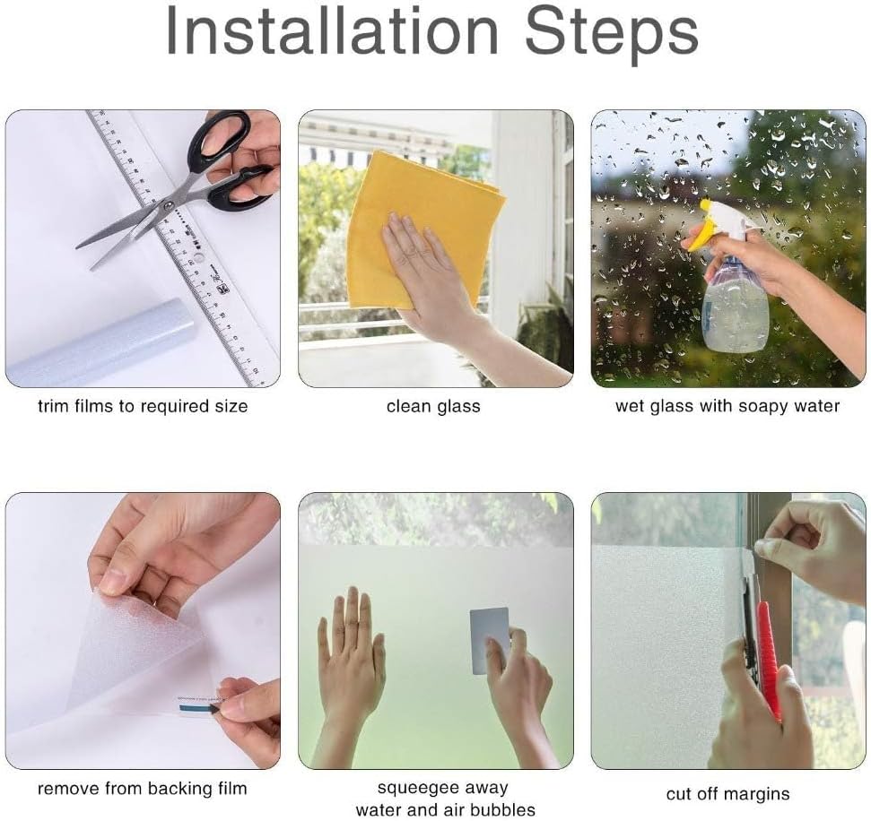 No Glue Static Cling Decorative Window Film Cross Pattern Stained Glass Door Privacy Window Sticker for Home Decor (Cross,90x200cm(35.4"x78.74"))