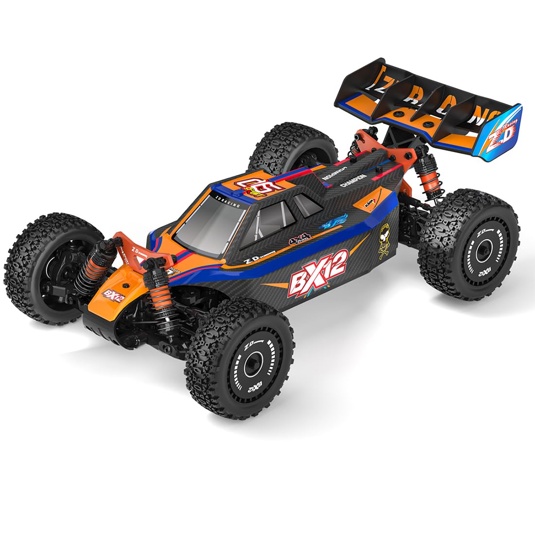 DE Racing オフロードRCカー URFunModel ZD Racing BX-12 1/12 RC Off-Road Car, 2.4G Brushless