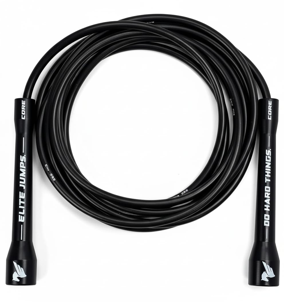 Elite Jumps | Adjustable Jump Ropes for Fitness with Unbreakable Handles and Shatterproof Beads | Crossover Jump Rope for Your Exercise Equipment | Segmented Jump Rope