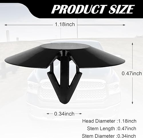Miniatura 2 de 30 clips de retención de aislamiento de capó de automóvil, broches de aislamiento térmico de sonido, herramienta de extracción de sujetadores,