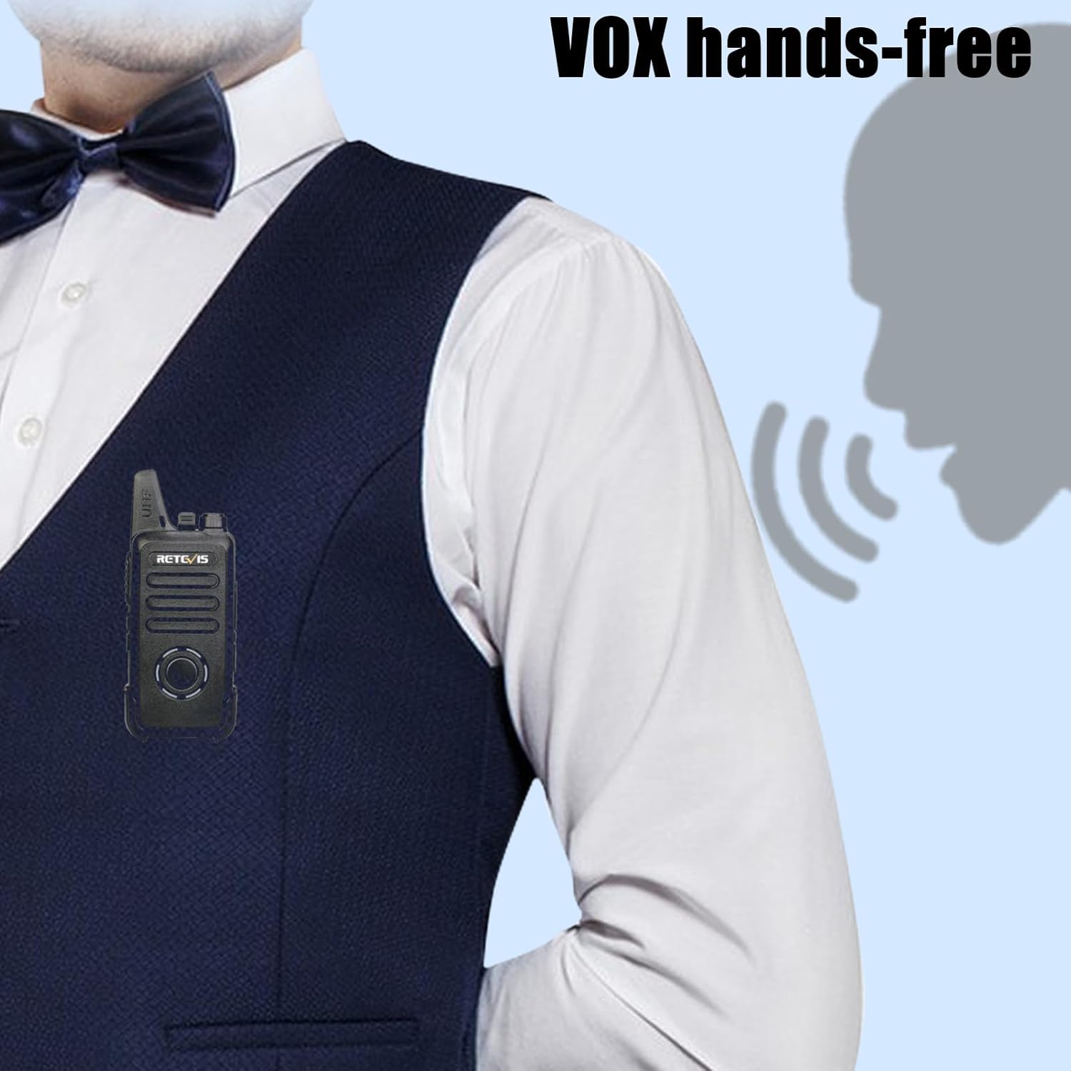 Retevis RT22S Walkie Talkies(10 Pack) Bundle with Six-Way Charger(2 Pack) for Adults,2 Way Radio with Earpiece, Portable FRS Two-Way Radios,Channel Display, Mini Rechargeable Walkie Talkie