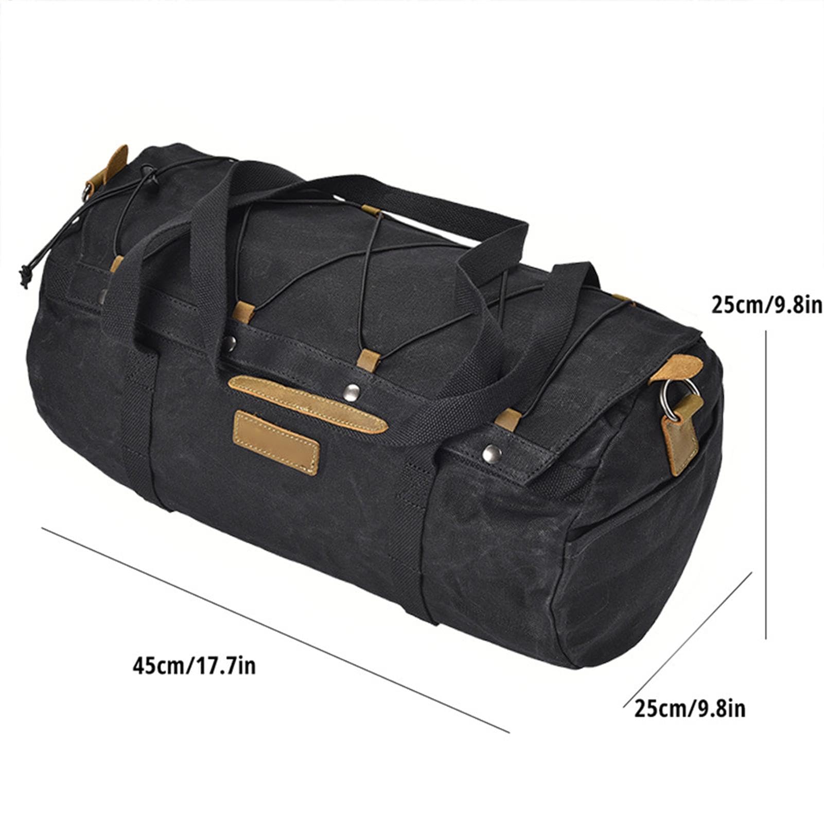 Borsa da viaggio in moto, borsa per bagagli in moto Backpack di stoccaggio | per cicli esterni impermeabili retrò con cerniera e fibbia per vari