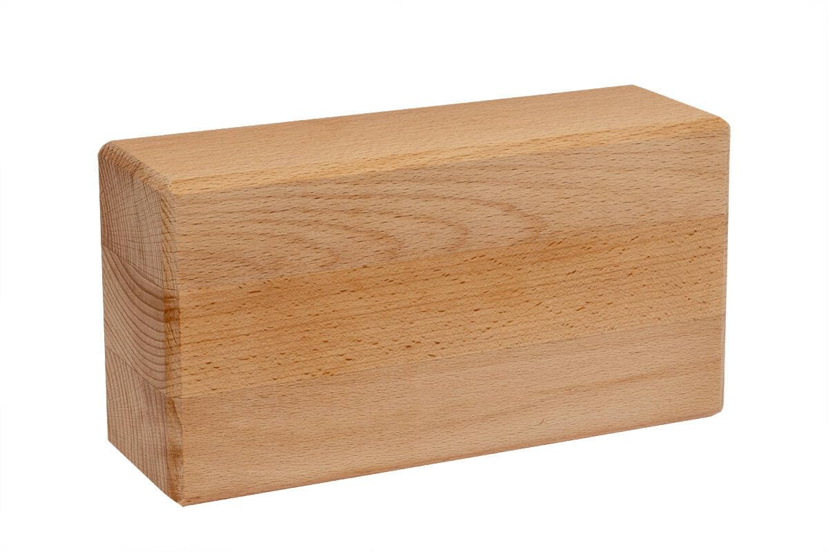Blocco yoga in legno per yoga, pilates, stretching e meditazione, naturalmente ecologico, supporto stabile per l'allenamento