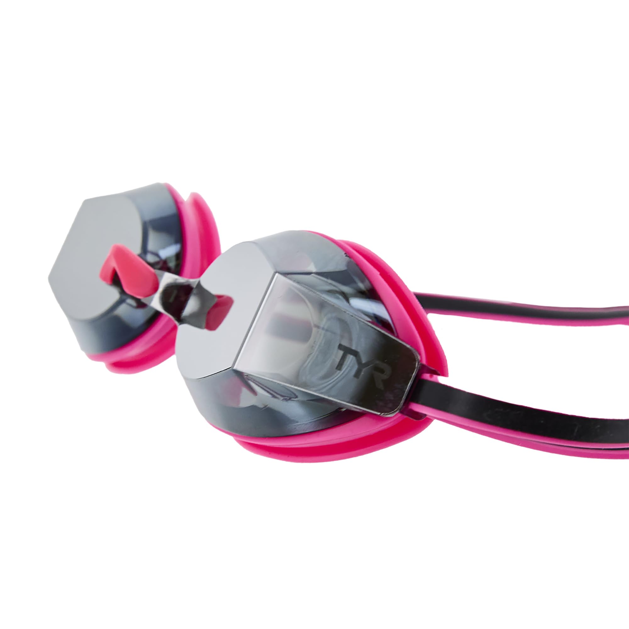 TYR Blackops 140 EV Racing Mirrored Goggles Junior Fit, Silver/Pink/Black
