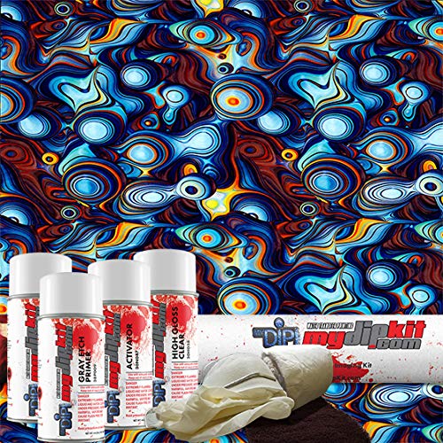Hydrographics Film Kit - MyDipKit - Water Transfer Printing – Blue Ecstasy DD-971