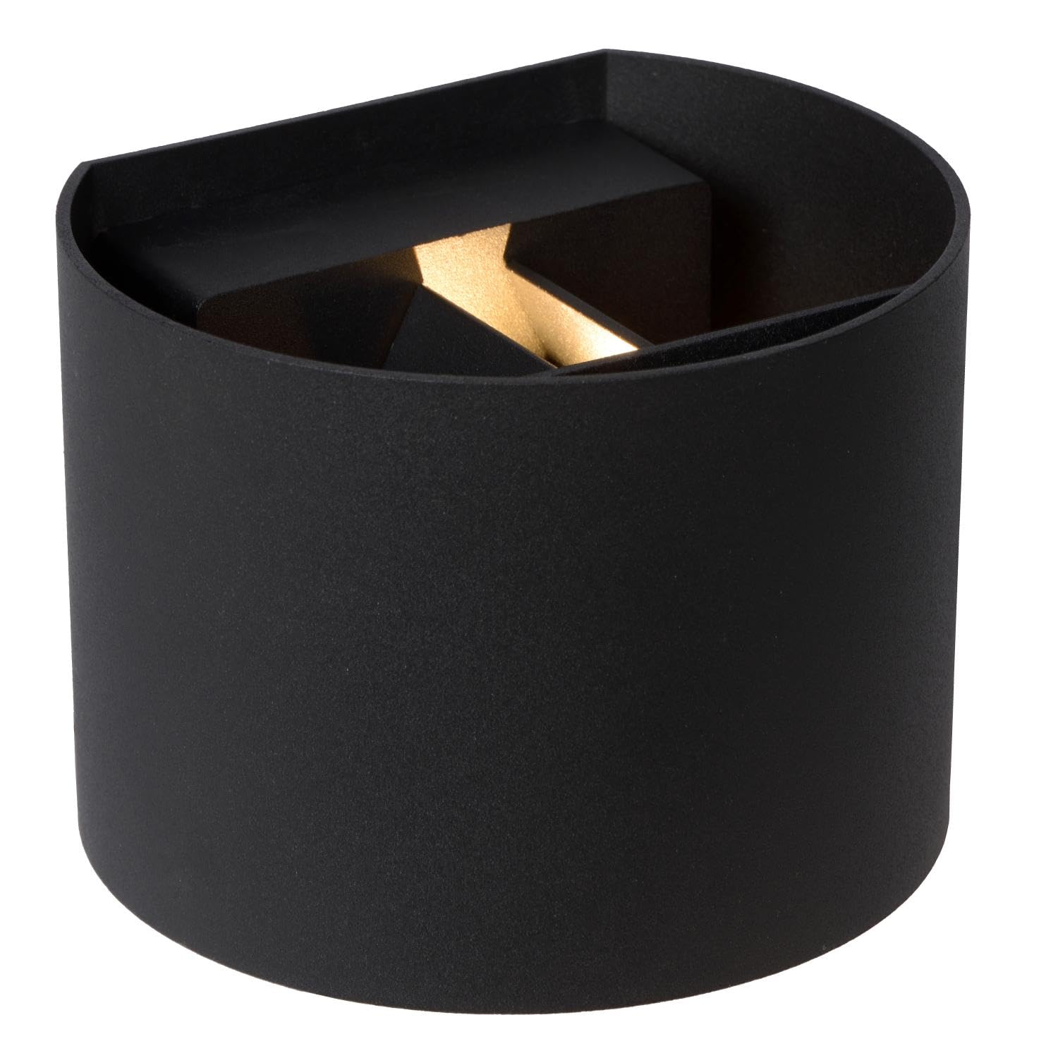 LUCIDE AXI - Wandstrahler/Wandleuchte Badezimmer - LED - 2x7W 2700K - IP54 - Einstellbarer Abstrahlwinkel - Schwarz