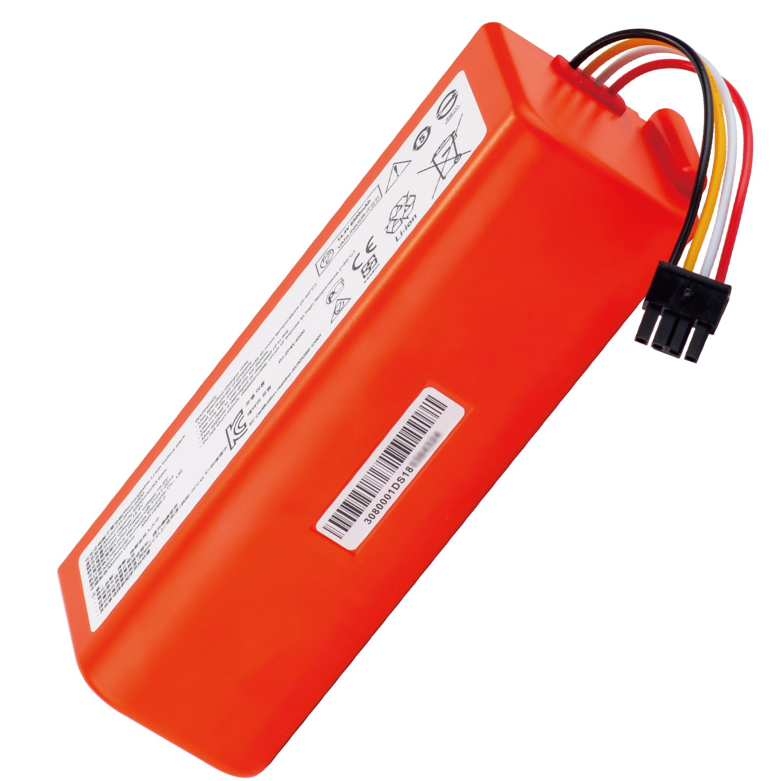 6500mAh Ersatzakku for Roborock S5 S6 S7 Q7 Max MaxV Ultra Pure S50 S55, Xiaomi Saugroboter
