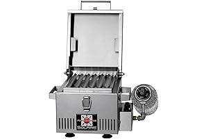 Solaire SOL-IR8A Anywhere Mini Personal Infrared Propane Gas Grill, Stainless Steel
