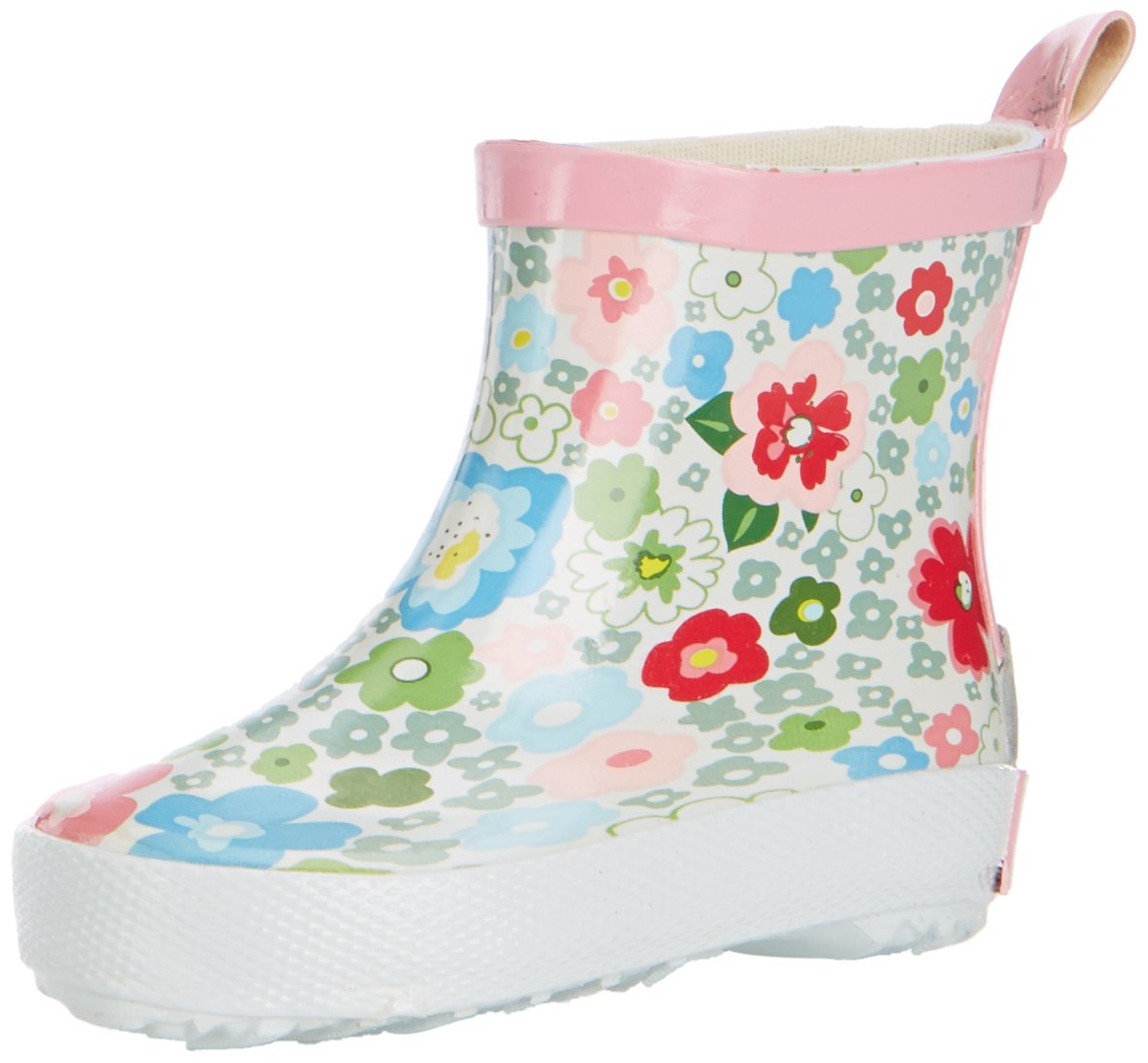 Playshoes Girls Rubber Boots Short Flowers, 180364, Size EU 18