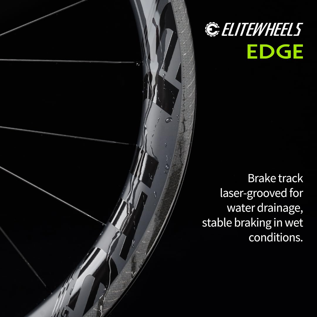 Amazon | ELITEWHEELS カーボンホイール エッジ 700c リムブレーキ