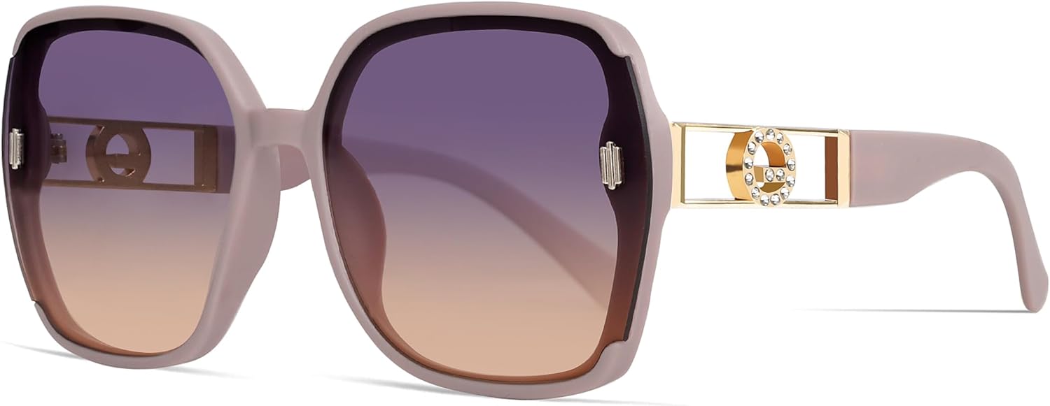 Retro Oversized 70s Sunglasses for Women Men, 2025 Trendy Square Big Large Sun Glasses Vintage Designer Shades