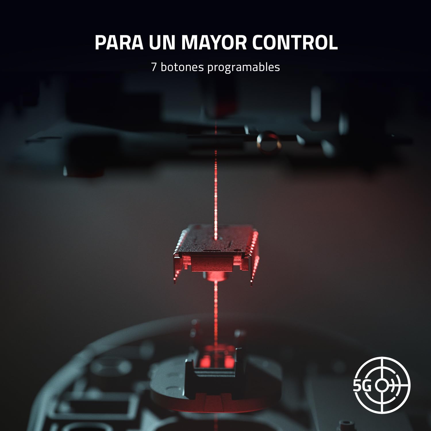 Razer DeathAdder V2 X Hyperspeed - Ratón Gaming inalámbrico, ergonómico para PC / Mac (interruptores mecánicos, Tecnologia Hyperspeed Wireless, Sensor óptico) Negro