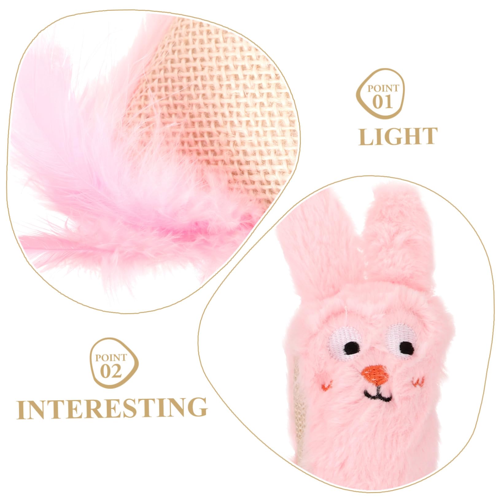 Yardwe Jouet Peluche pour Chat Herbe à Chat Accessoire De Interactif avec Papier Et Ennui