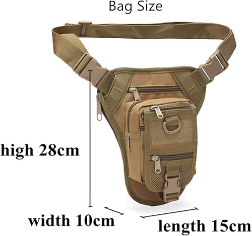 Miniatura 2 de Bolsa táctica militar con cintura ajustable para senderismo, caza, cintura militar, bolsas de pierna, ACU