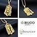BOBIJOO JEWELRY - Colgante Cabeza de Jesús con Oro Cristo de Acero...