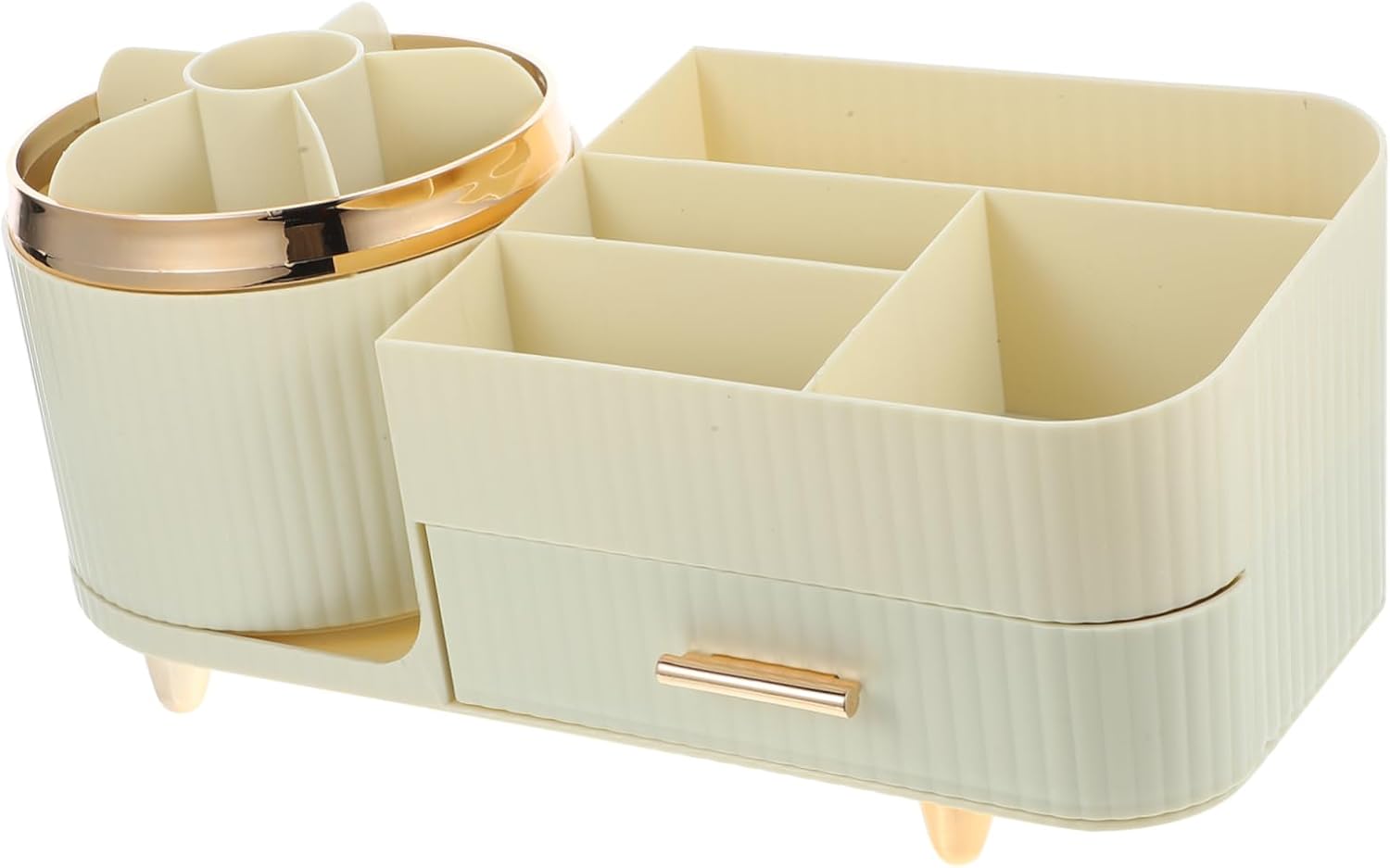 Makeup Organizer Large Capacity Rotating Cosmetic Display Case for Vanity Lipstick and Brush Holder for Neat and Orderly Makeup Storage