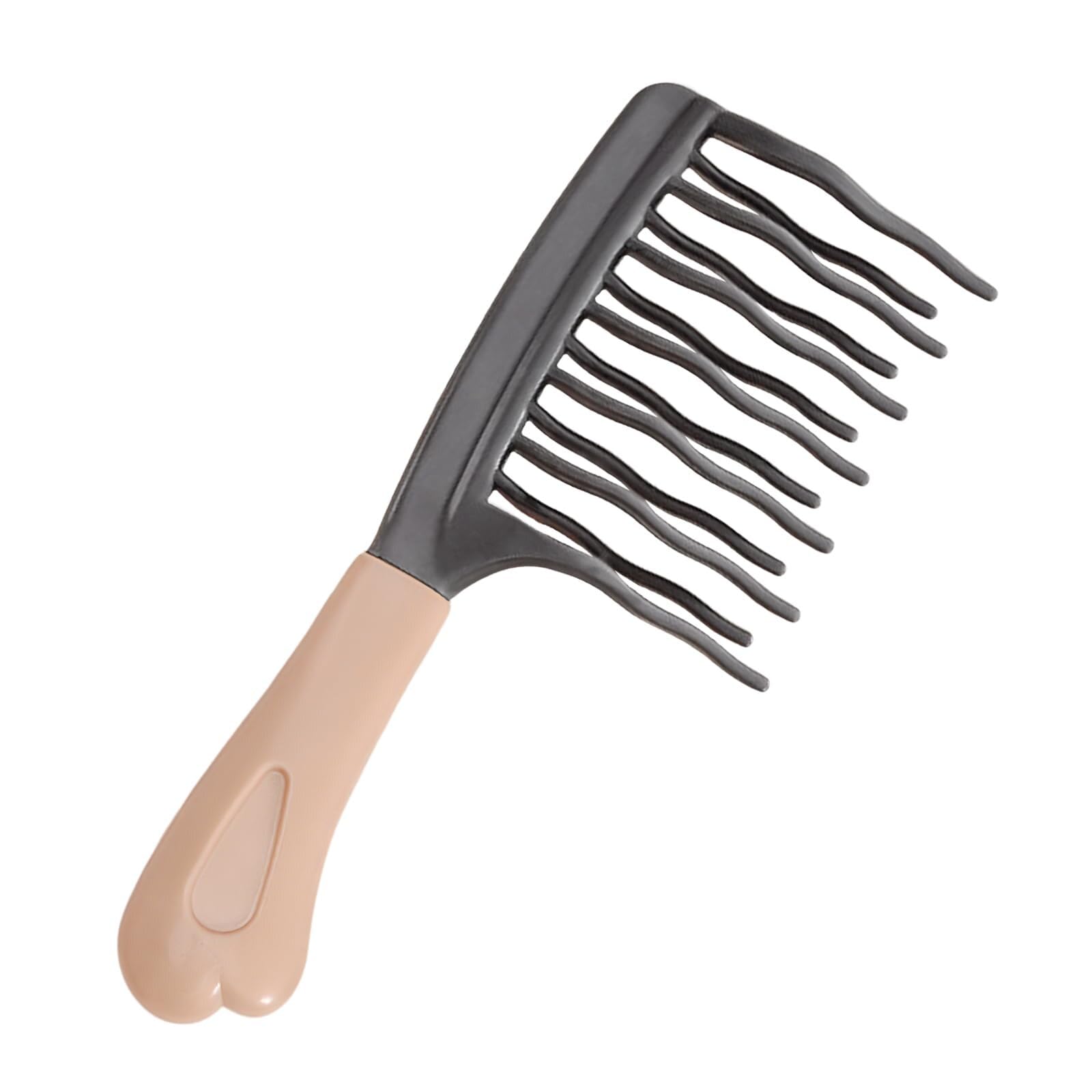Upgraded Wide Tooth Comb for Curls Detangling Comb with Double Row Wavy Tooth for Curly/Wavy/Thick/Long/Wet & Dry Hair