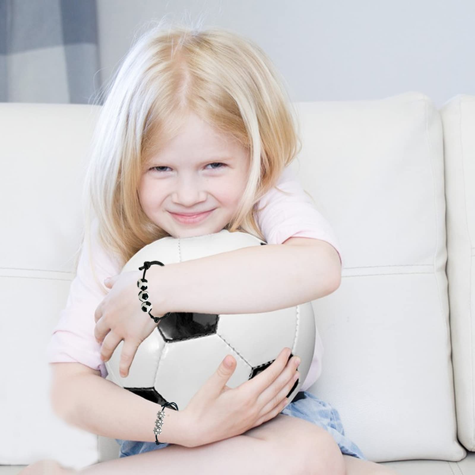 Braccialetti Calcio Regolabili - 14 Pezzi, Per Bambini E Adulti, 2 Stili - Foto 6