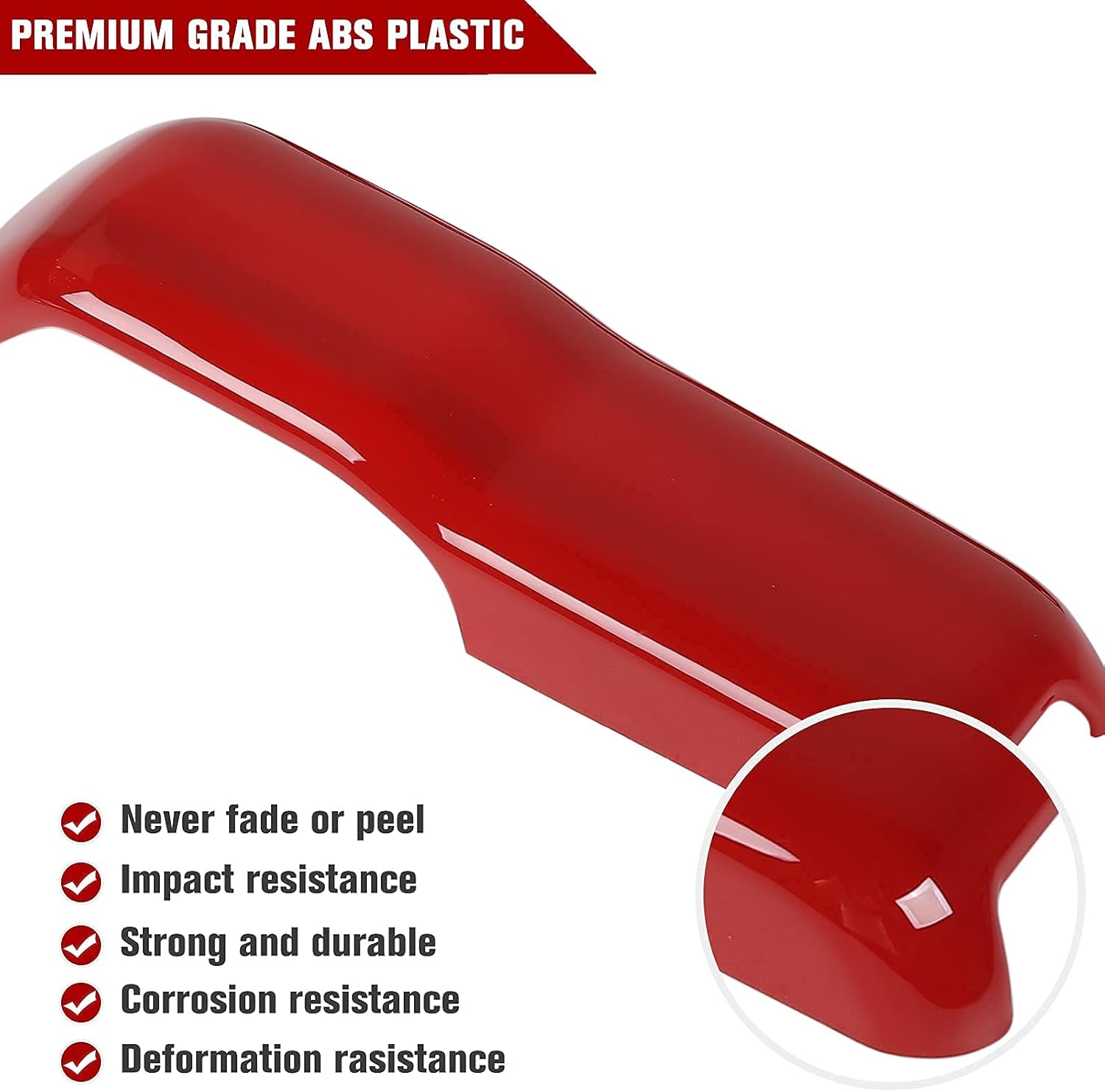 JWWY Air Conditioner Headlight Switch Knob Trim for & Hood Hinge Cover Trim for 2018-2022 Jeep Wrangler JL JLU Gladiator JT