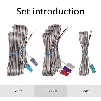 Replacement Speaker Wires for Samsung AH81-02177B HT-C5200 HT-C5500 HT-C5530W HT-C5550W HT-C5900 HT-C6600 HT-C6730W HT-D5100K HT-D550 HT-D553 HT-D555 HT-D5300 HT-E3500 HT-F4500 Home Theater System