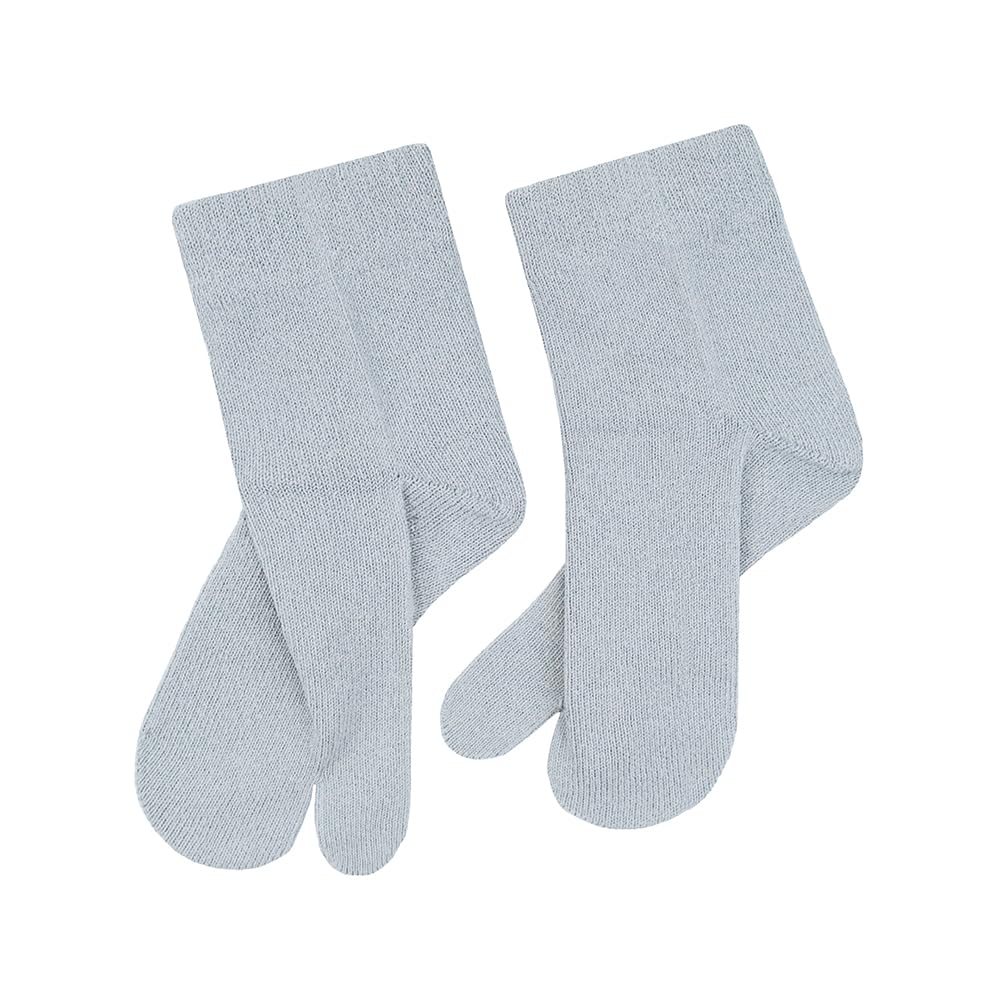 Military's Handicraft, Scrubby Washi Thread Socks, Short Length, 1 Pair, Quick Drying, Prevents Stuffiness, Hole Garment, 2 Toes, Made in Japan, Silver haze (ice gray) M size, M : Clothing, Shoes & Je