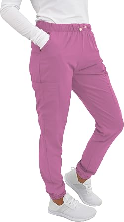 Green Town Scrubs for Women - Jogger Scrub Pant, Cargo Pockets, Stretch Fabric, Drawcord, Easy Care