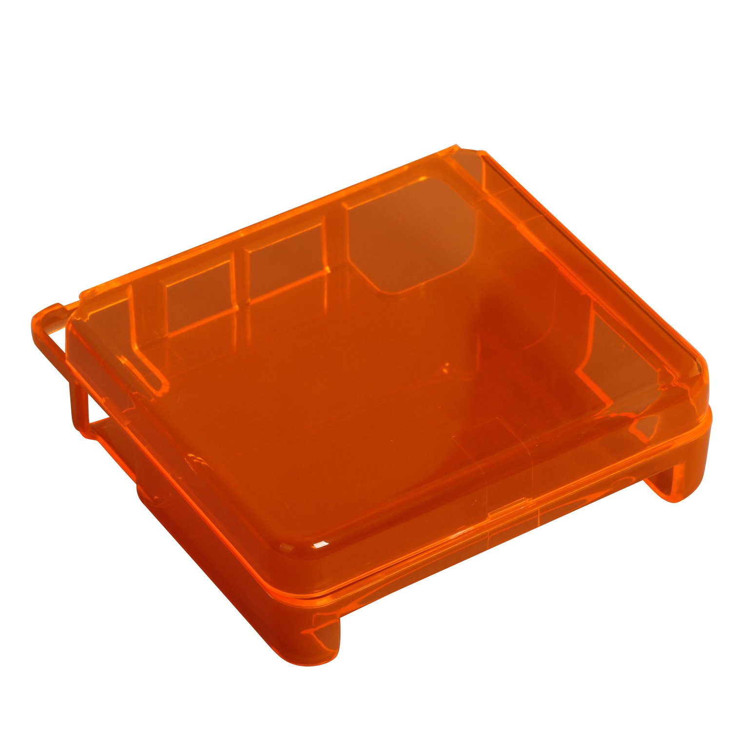 eJiasu Upper and Lower Lid Transparent Orange Hard Plastic Case Cover for Nintendo Gameboy Advance SP/GBA SP Console (1pc Transparent Orange)