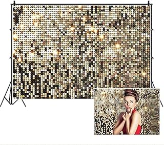 Yeele 15x10ft Disco Party Shining Gold Glitter Spots Decoration Background for Kids Children Newborn Baby Shower Birthday Banner Portrait Photo Booth Props